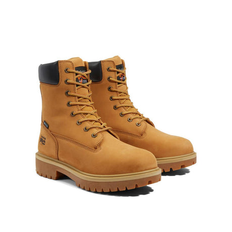 Timberland Pro Direct Attach 8 Inch Steel-Toe Waterproof Work Boot Wheat Detail View