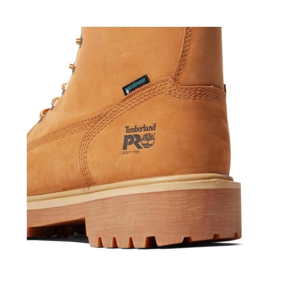 Timberland Pro Direct Attach 8 Inch Soft-Toe Boot Waterproof Boot Wheat View