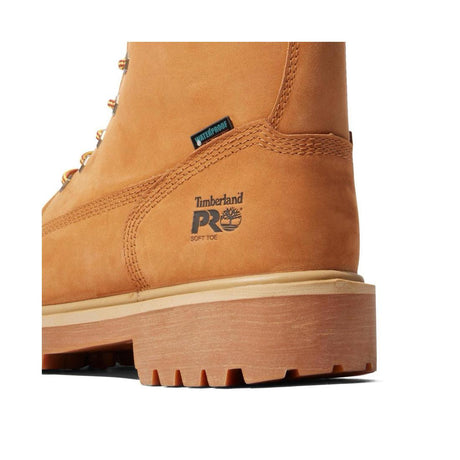 Timberland Pro Direct Attach 8 Inch Soft-Toe Boot Waterproof Boot Wheat View
