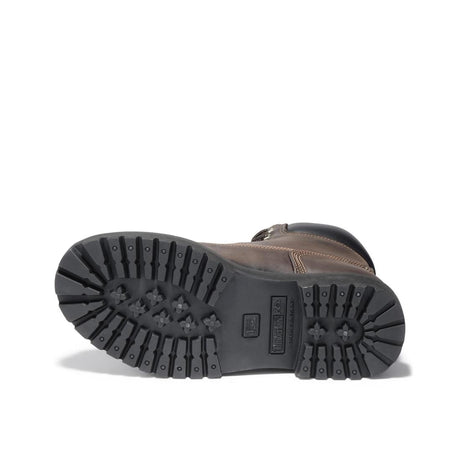 Timberland Pro Direct Attach 6 Inch Steel-Toe Waterproof Ins 200G Work Boot Dark Brown Sole View