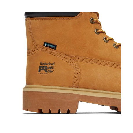 Timberland Pro Direct Attach 6 Inch Steel-Toe Waterproof Ins 200G Work Boot Wheat View
