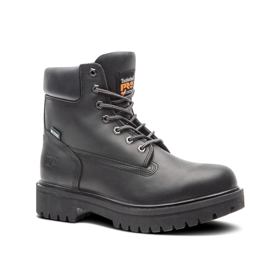 Timberland Pro Direct Attach 6 Inch Soft-Toe Waterproof Ins 200G Boot Black Medial View
