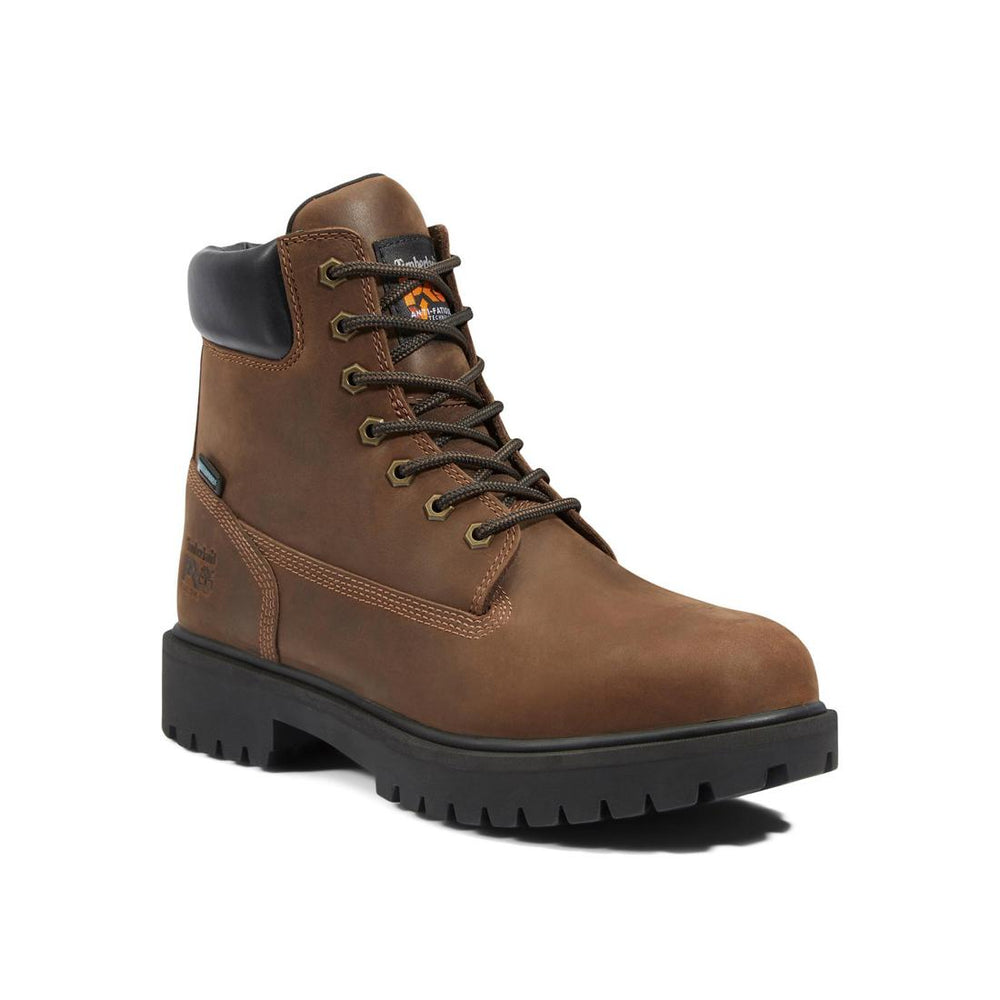 Timberland Pro Direct Attach 6 Inch Soft-Toe Waterproof Ins 200G Boot Dark Brown Medial View