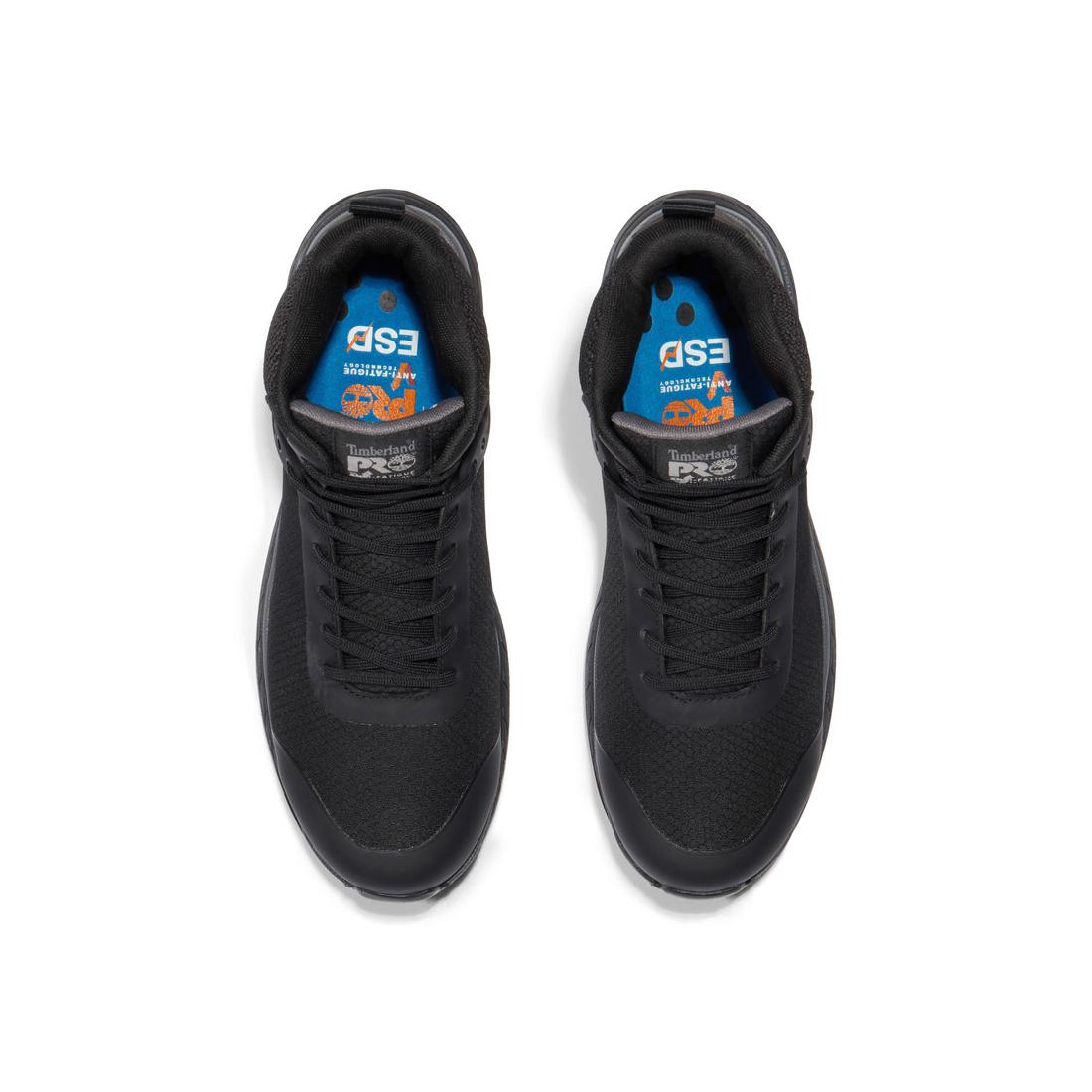 Timberland Pro Drivetrain Composite Toe Work Boot Black Front-upper View