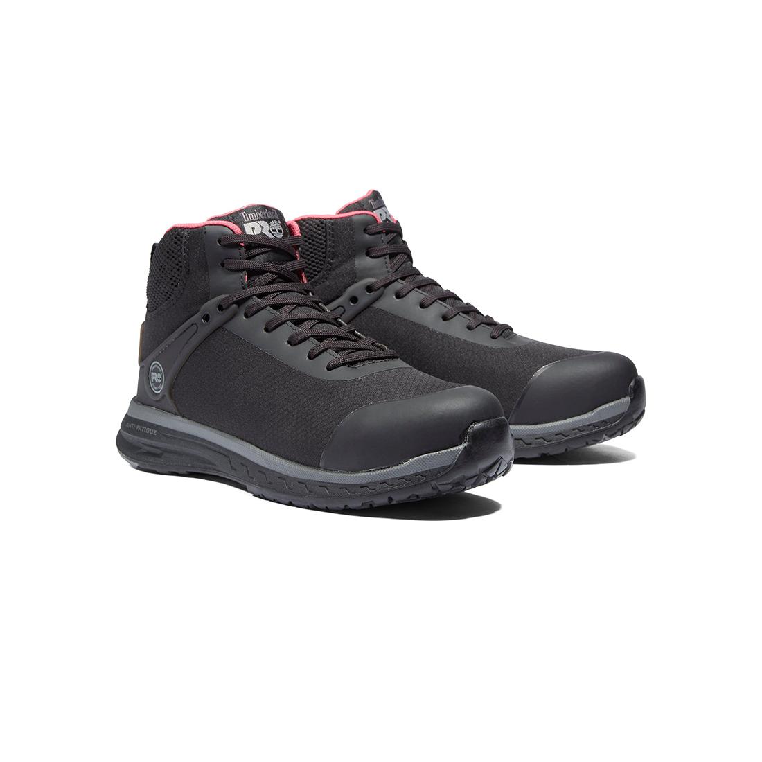 Timberland Pro Women’s Drivetrain Nano-Toe Work Boot Sd35 Mid Black/Grey View