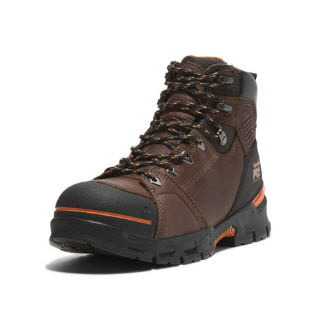 Timberland Pro Endurance Ev 6 Inch Composite-Toe Work Boot Brown Detail View