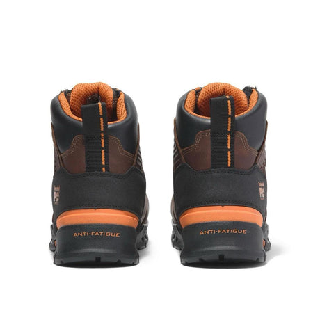 Timberland Pro Endurance Ev 6 Inch Composite-Toe Work Boot Brown Heel-Back View