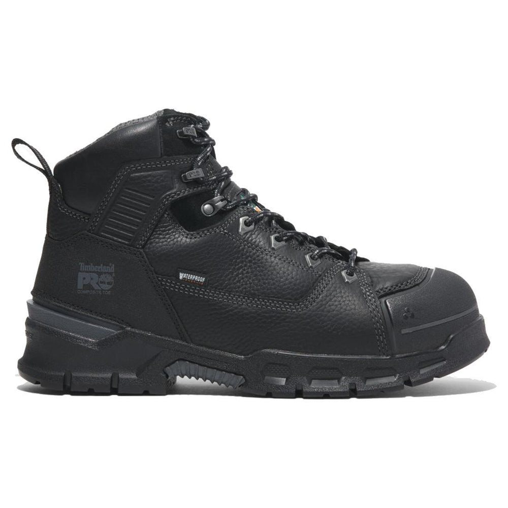 Steel Toes B2B - Endurance Ev 6 Inch Composite-Toe Waterproof Work Boot Black Profile View