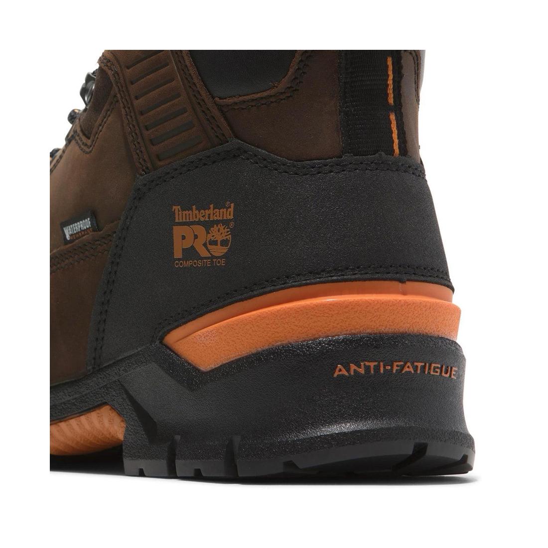 Timberland Pro Endurance Ev 6 Inch Composite-Toe Waterproof Work Boot Brown View