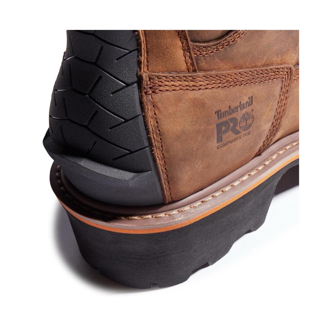 Timberland Pro Evergreen 8 Inch Composite-Toe Waterproof Logger Work Boot Brown View