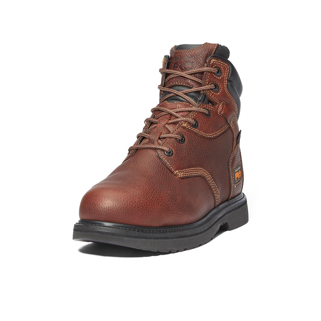 Timberland Pro Flexshield Img 6-Inch Steel-Toe Work Boot Brown Detail View