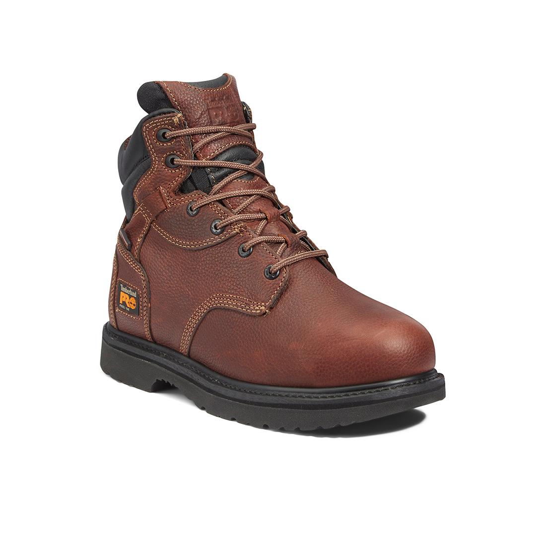 Timberland Pro Flexshield Img 6-Inch Steel-Toe Work Boot Brown Medial View