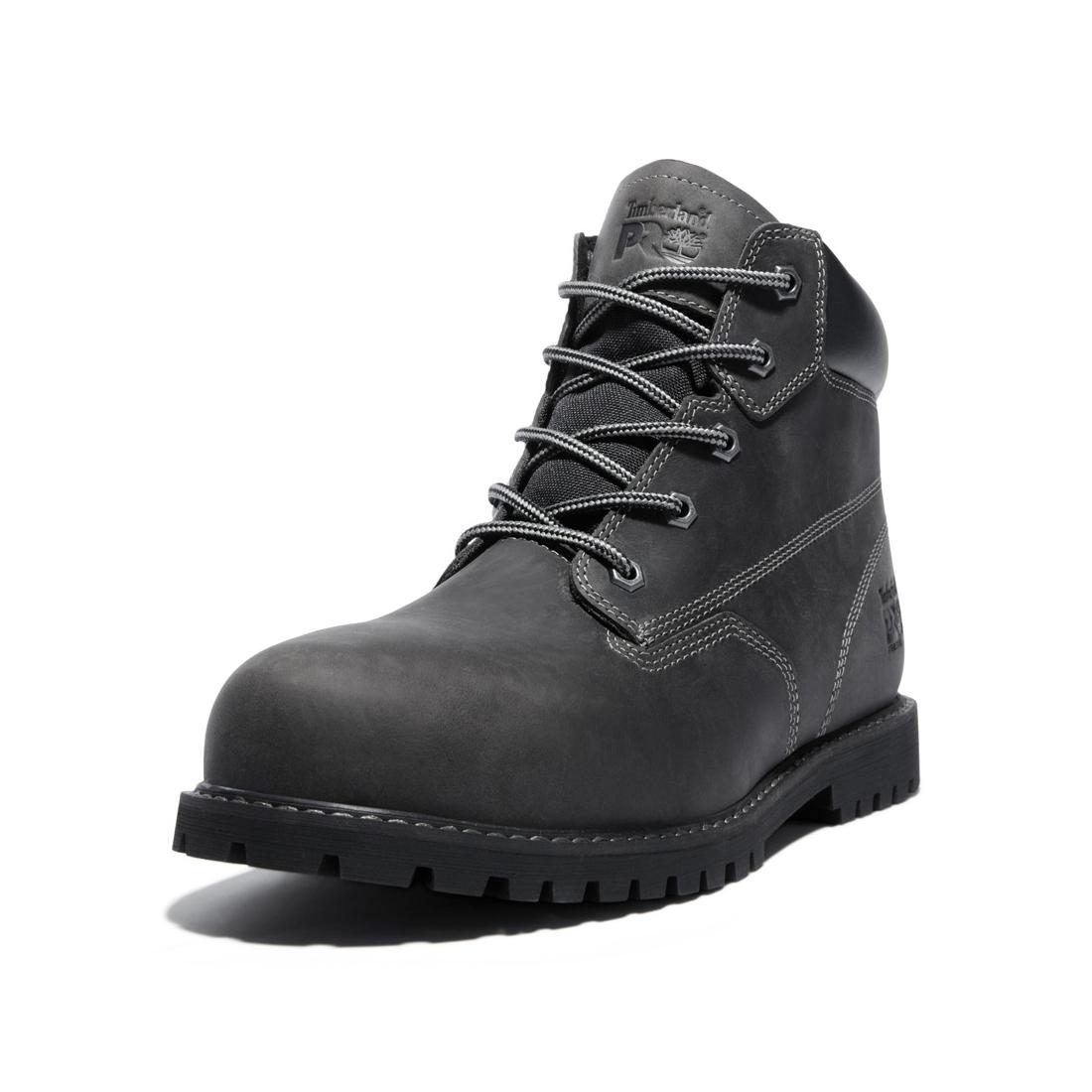 Timberland Pro Gritstone 6 Inch Steel-Toe Work Boot Black Detail View