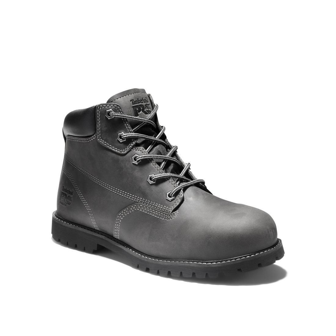 Timberland Pro Gritstone 6 Inch Steel-Toe Work Boot Black Medial View