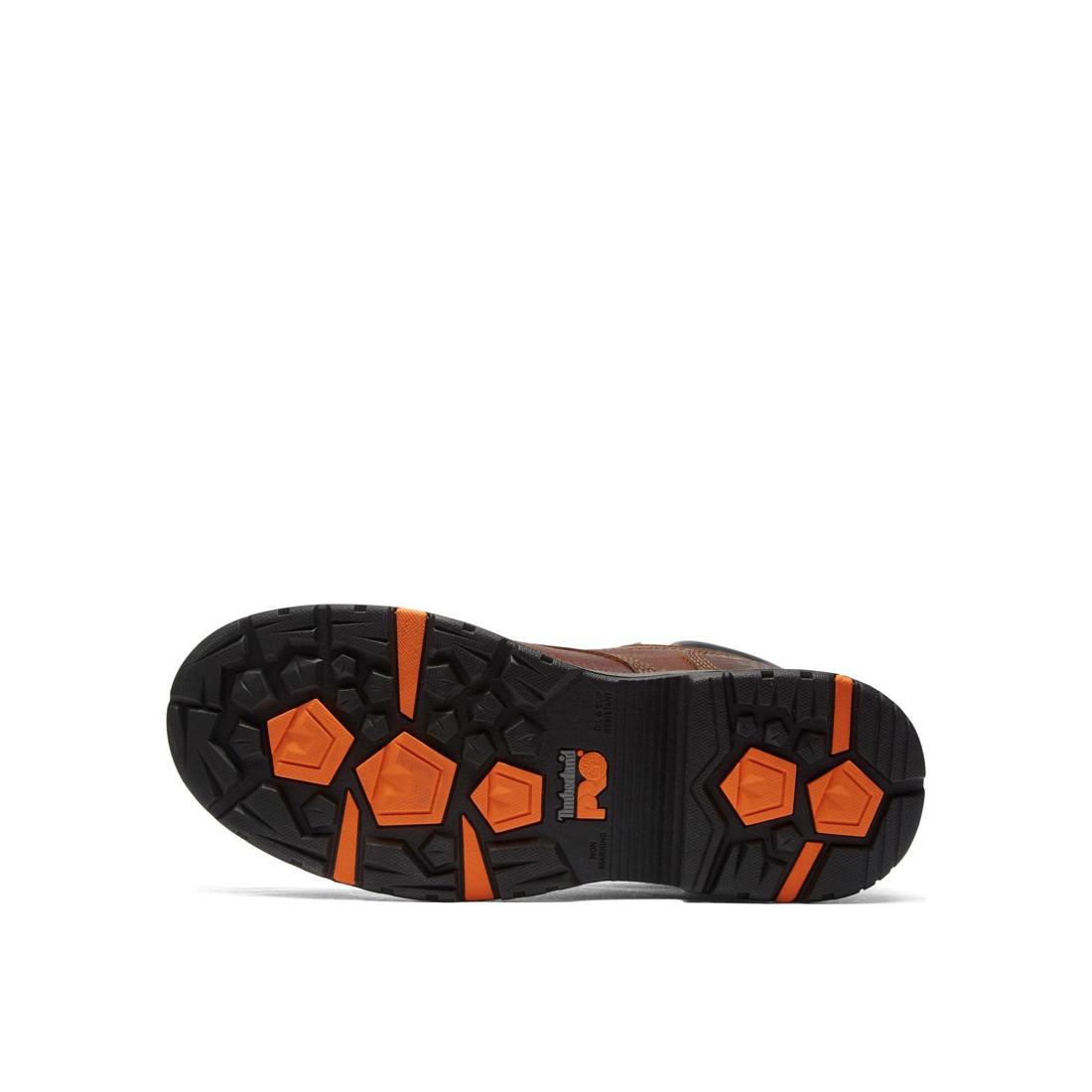 Timberland Pro Helix HD 6 Inch Composite-Toe Work Boot Mahogany Sole View