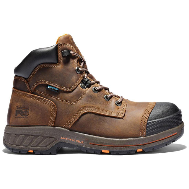 Steel Toes b2b - Helix HD 6 Inch Composite-Toe Waterproof Work Boot Brown Profile View