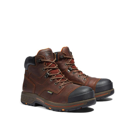 Timberland Pro Helix HD 6 Inch Composite Toe Met Guard Work Boot Brown Angled View