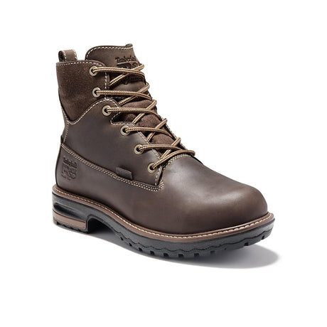 Timberland Pro Women's Hightower 6-Inch Waterproof Alloy-Toe Work Boot Brown Turkish Medial View