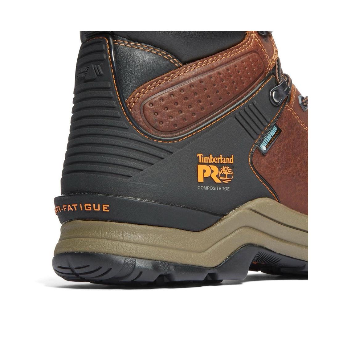 Timberland Pro Hypercharge 6 Inch Composite-Toe Waterproof Work Boot Brown View
