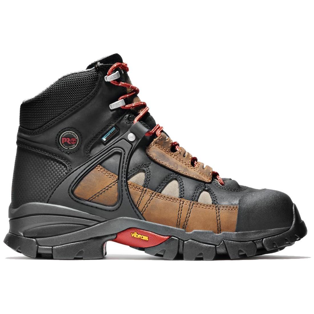 Timberland Pro Hyperion 6 Inch Alloy-Toe Waterproof Work Boot Brown Profile View