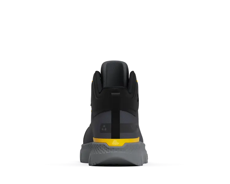 Timberland Pro Intercept Mid Steel-Toe Work Boot Mid Dark Grey Heel-Back View