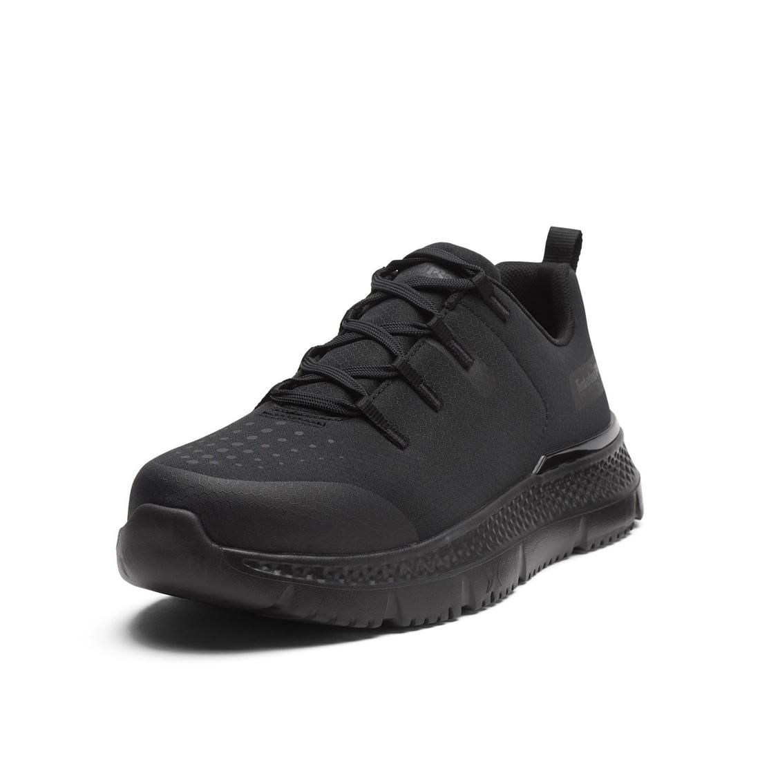 Timberland Pro Intercept Steel-Toe Oxford Work Shoe Black Detail View