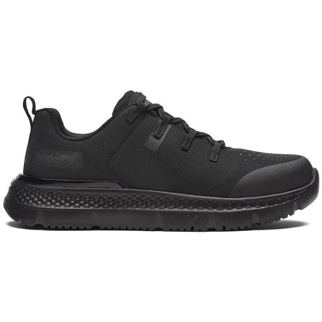 Timberland Pro Intercept Steel-Toe Oxford Work Shoe Black Profile View