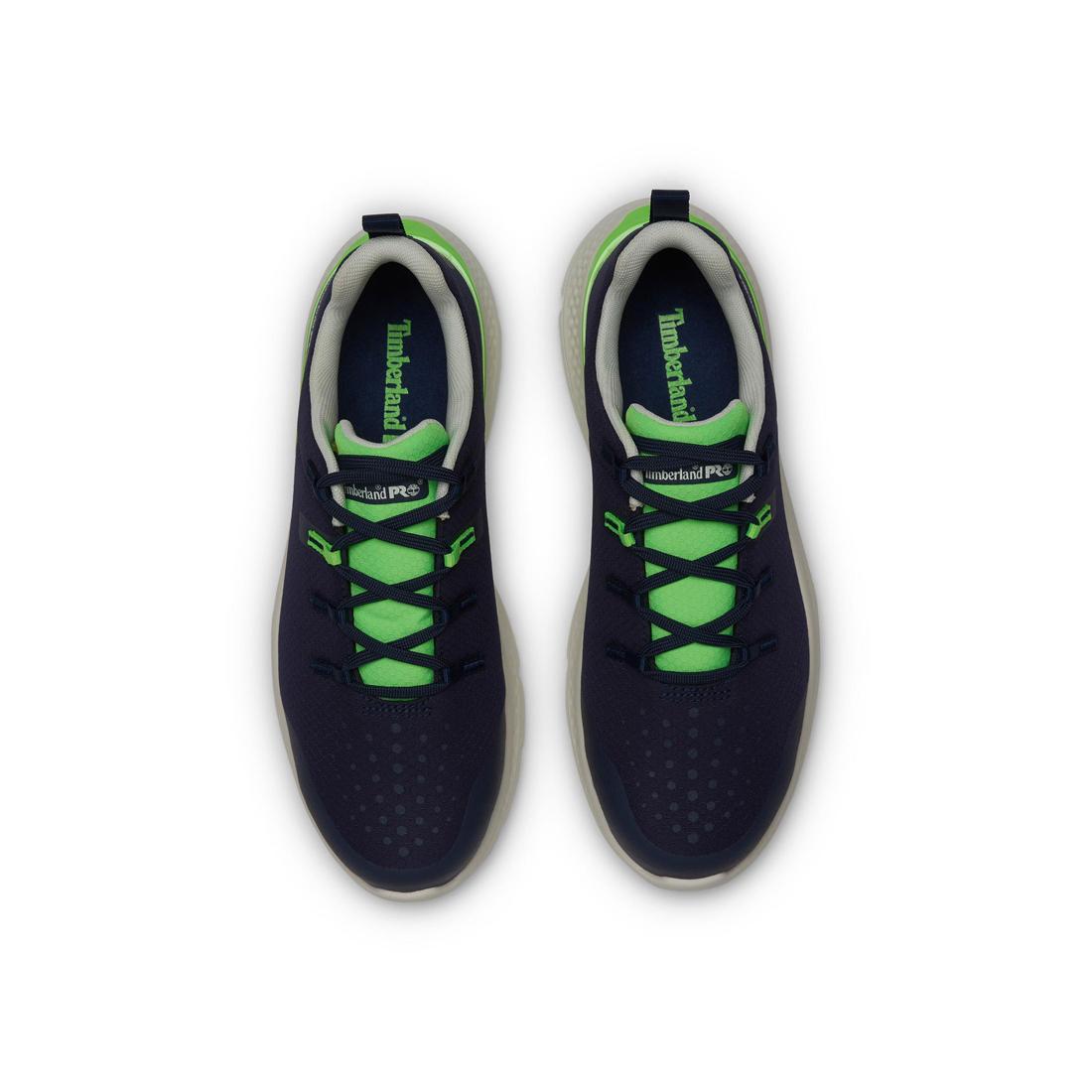 Timberland Pro Intercept Steel-Toe Oxford Work Shoe Blue Front-upper View