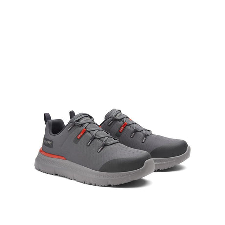 Timberland Pro Intercept Steel-Toe Oxford Work Shoe Grey Angled View