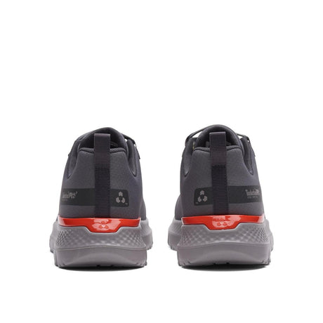 Timberland Pro Intercept Steel-Toe Oxford Work Shoe Grey Heel-Back View