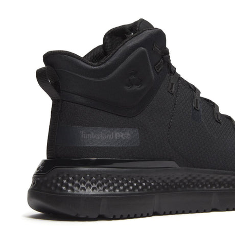 Timberland Pro Intercept Puncture Resistant Steel Toe Work Boots – Black Ripstop Detail View