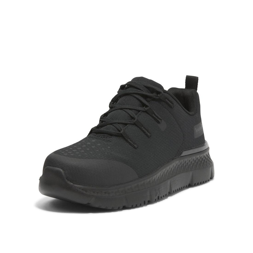 Timberland Pro Women's Intercept Steel-Toe Oxford Work Shoe Black Detail View