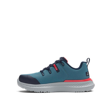 Timberland Pro Women's Intercept Steel-Toe Oxford Work Shoe Teal/Blue Angled View