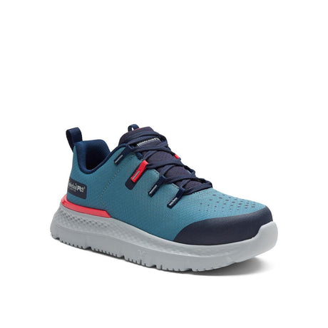 Timberland Pro Women's Intercept Steel-Toe Oxford Work Shoe Teal/Blue Medial View