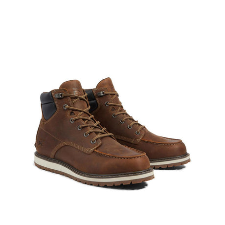 Timberland Pro Irvine 6 Inch Soft-Toe Wedge Work Boot Brown Angled View