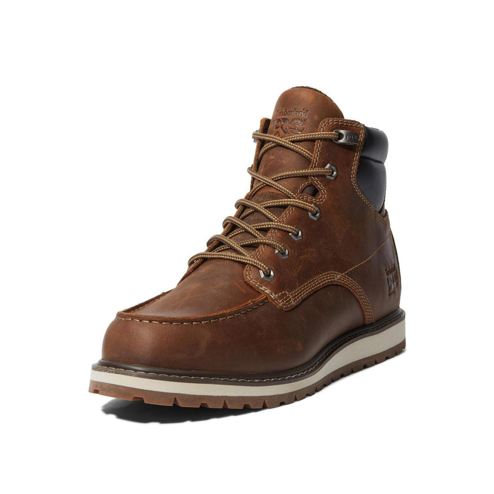 Timberland Pro Irvine 6 Inch Soft-Toe Wedge Work Boot Brown Detail View