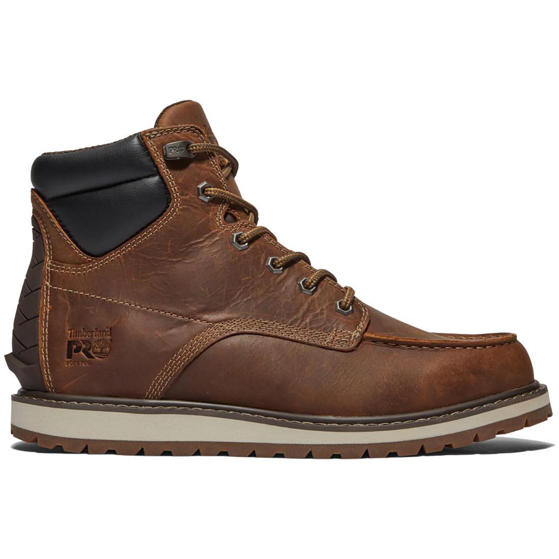 Timberland Pro Irvine 6 Inch Soft-Toe Wedge Work Boot Brown Profile View