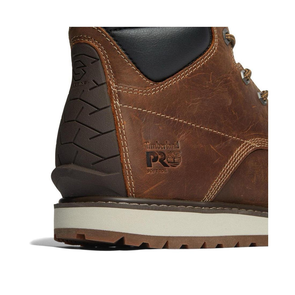Timberland Pro Irvine 6 Inch Soft-Toe Wedge Work Boot Brown View