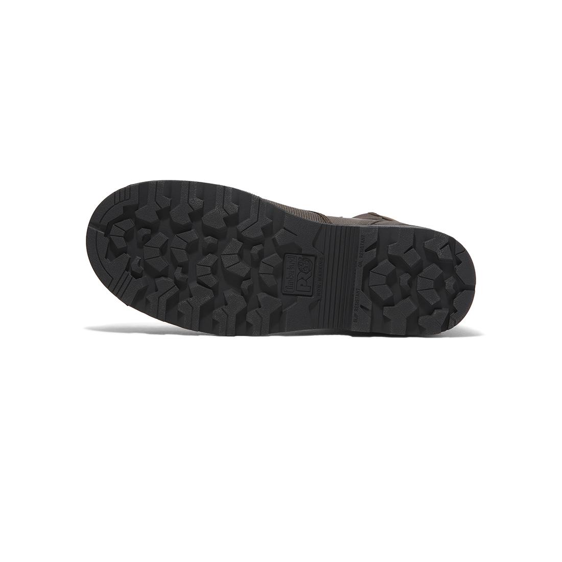 Timberland Pro Magnitude 8-Inch Waterproof Composite-Toe Work Boot Boa Fp Csa Ballistic Nylon Dark Brown Sole View