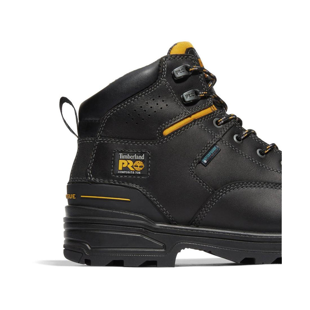 Timberland Pro Magnitude 6 Inch Composite-Toe Waterproof PR Work Boot Black View