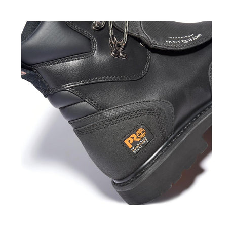 Timberland Pro Met Guard 8 Inch Steel-Toe Waterproof Work Boot Black View