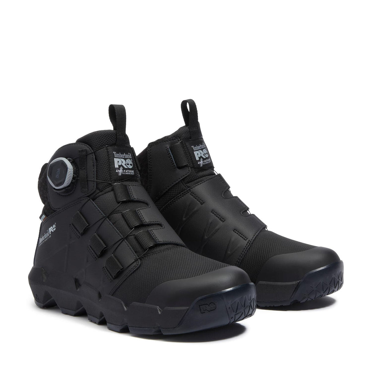 Timberland Pro Morphix 6 Inch Composite Toe Waterproof BOA Work Boots Black A438G lateral image