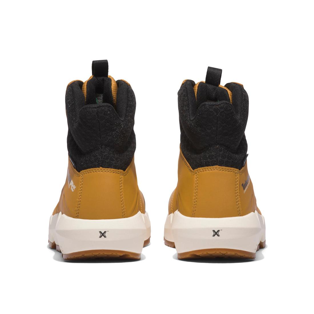 Timberland Pro Morphix 6 Inch Composite-Toe Waterproof Work Boot Wheat Heel-Back View