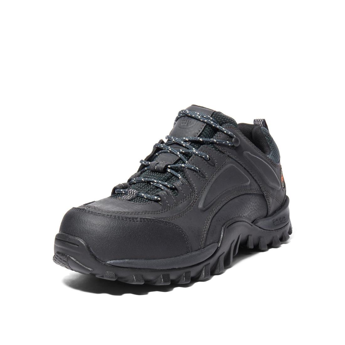 Timberland Pro Mudsill Steel-Toe Work Shoe Black Detail View