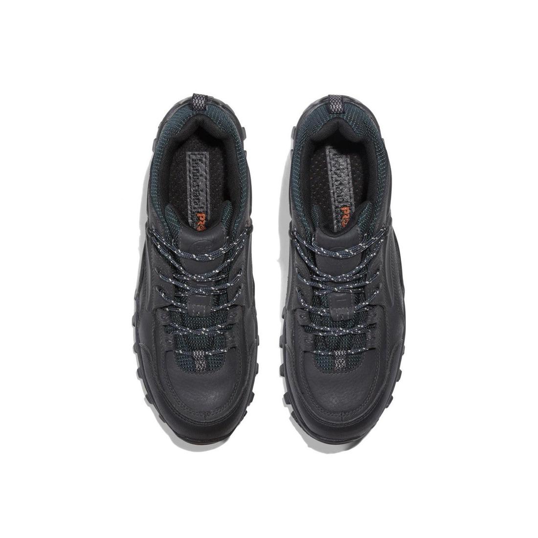 Timberland Pro Mudsill Steel-Toe Work Shoe Black Front-upper View