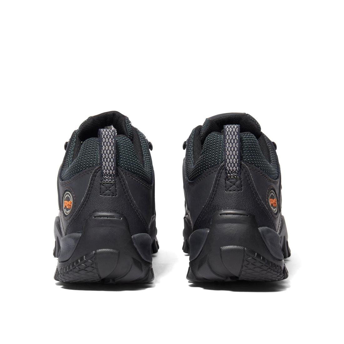 Timberland Pro Mudsill Steel-Toe Work Shoe Black Heel-Back View