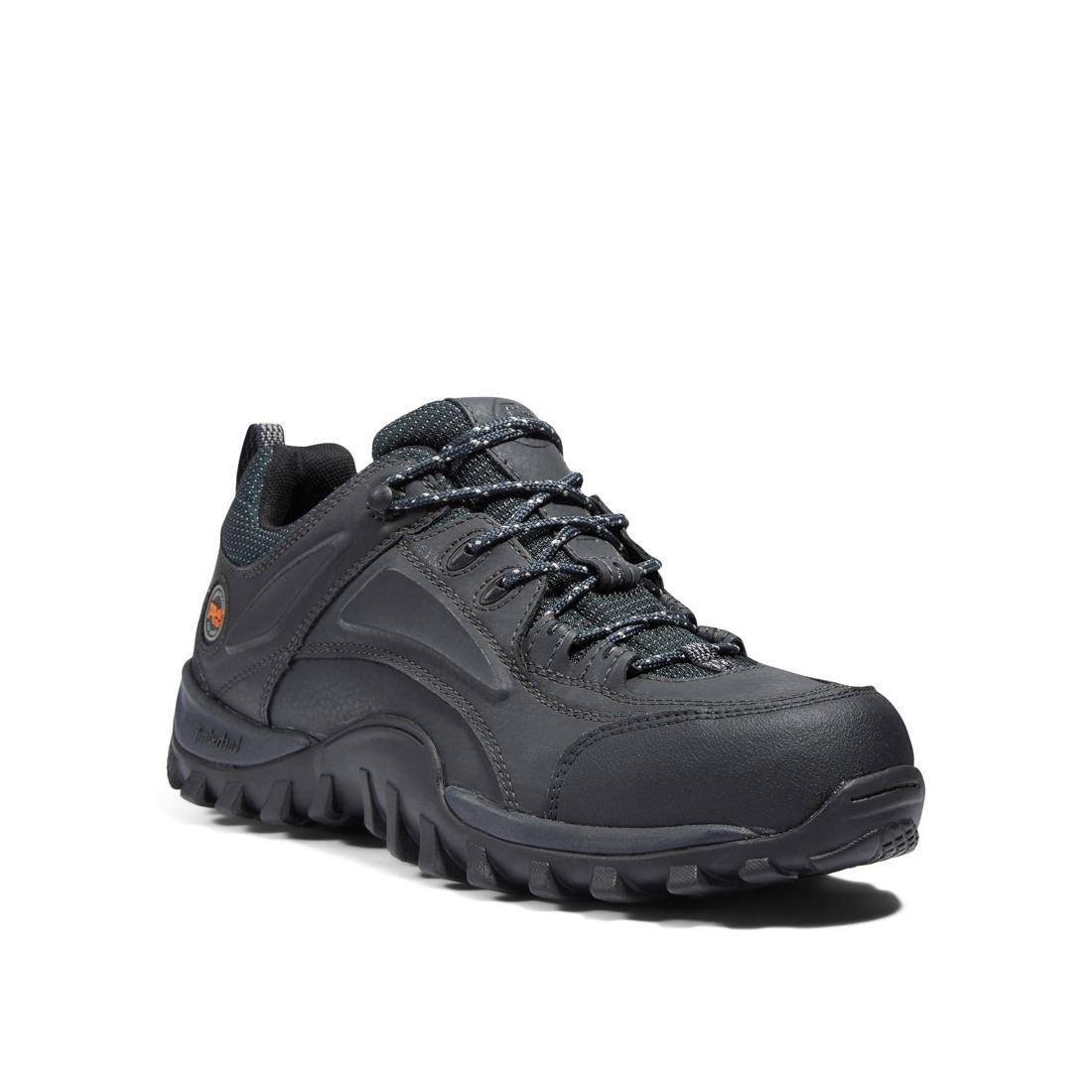 Timberland Pro Mudsill Steel-Toe Work Shoe Black Medial View