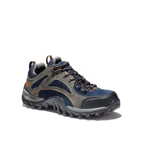 Timberland Pro Mudsill Steel-Toe Work Shoe Blue Medial View