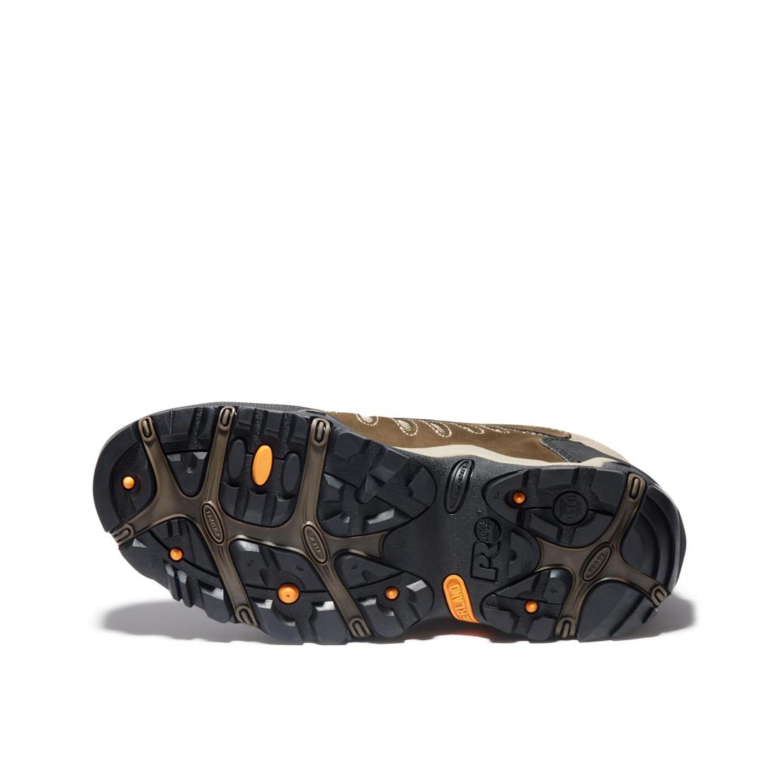 Timberland Pro Mudslinger Steel-Toe Waterproof Work Boot Brown Sole View