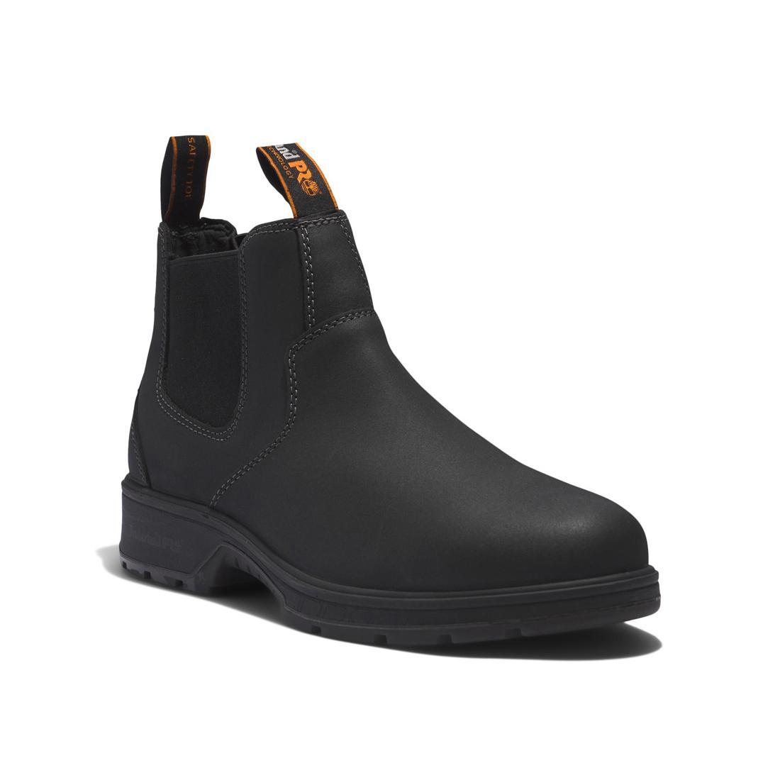 Timberland Pro Nashoba Composite-Toe Chelsea Work Boot Black Medial View